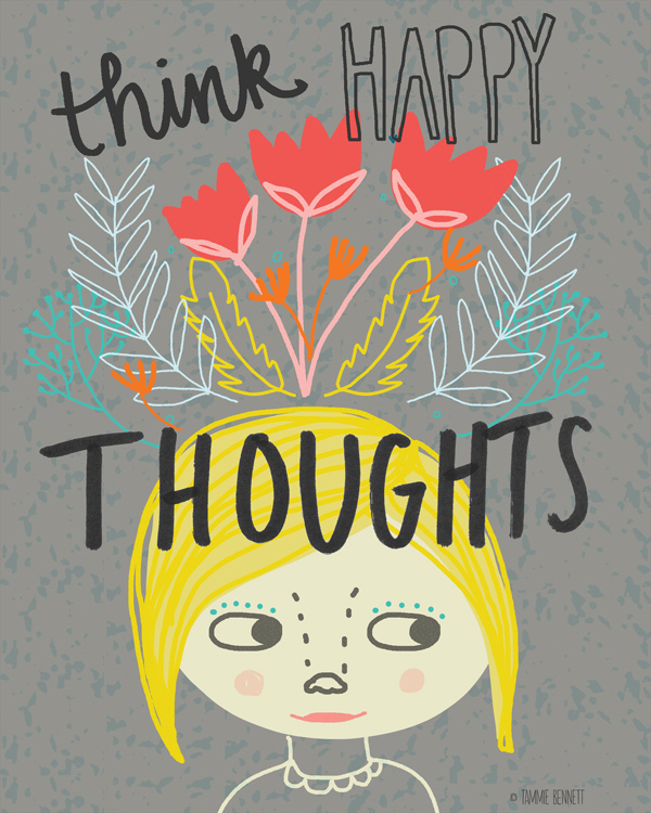 tammie bennett's happy thoughts print